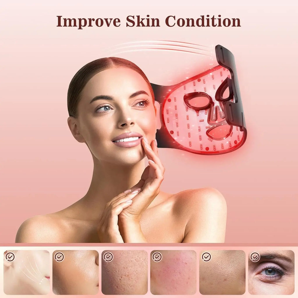 Revaila™ RadiantLift LED Anti-Aging Mask - 630nm Red & 830nm Near-Infrated Therapy